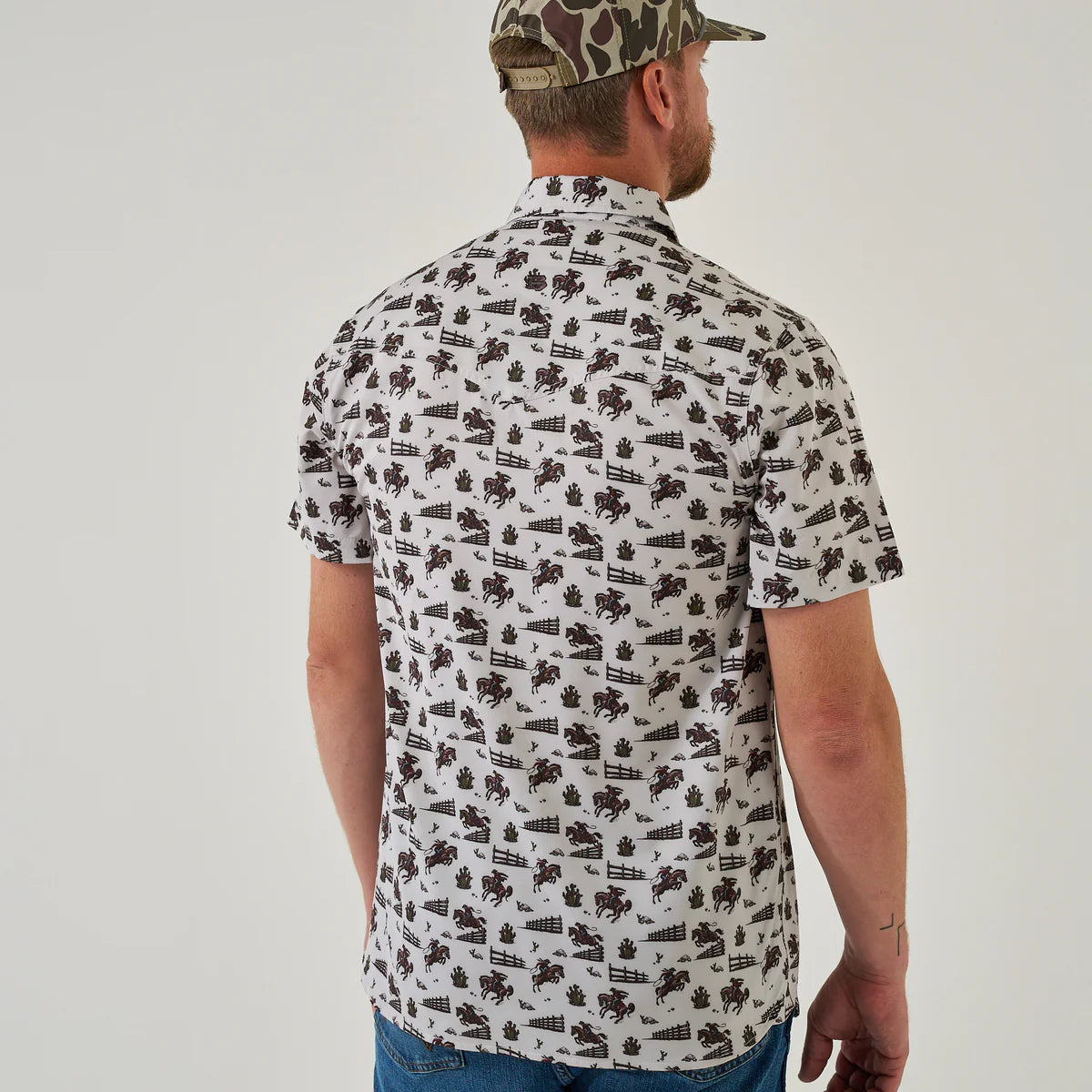 Burlebo Performance Western Shirt - Cowboy Country
