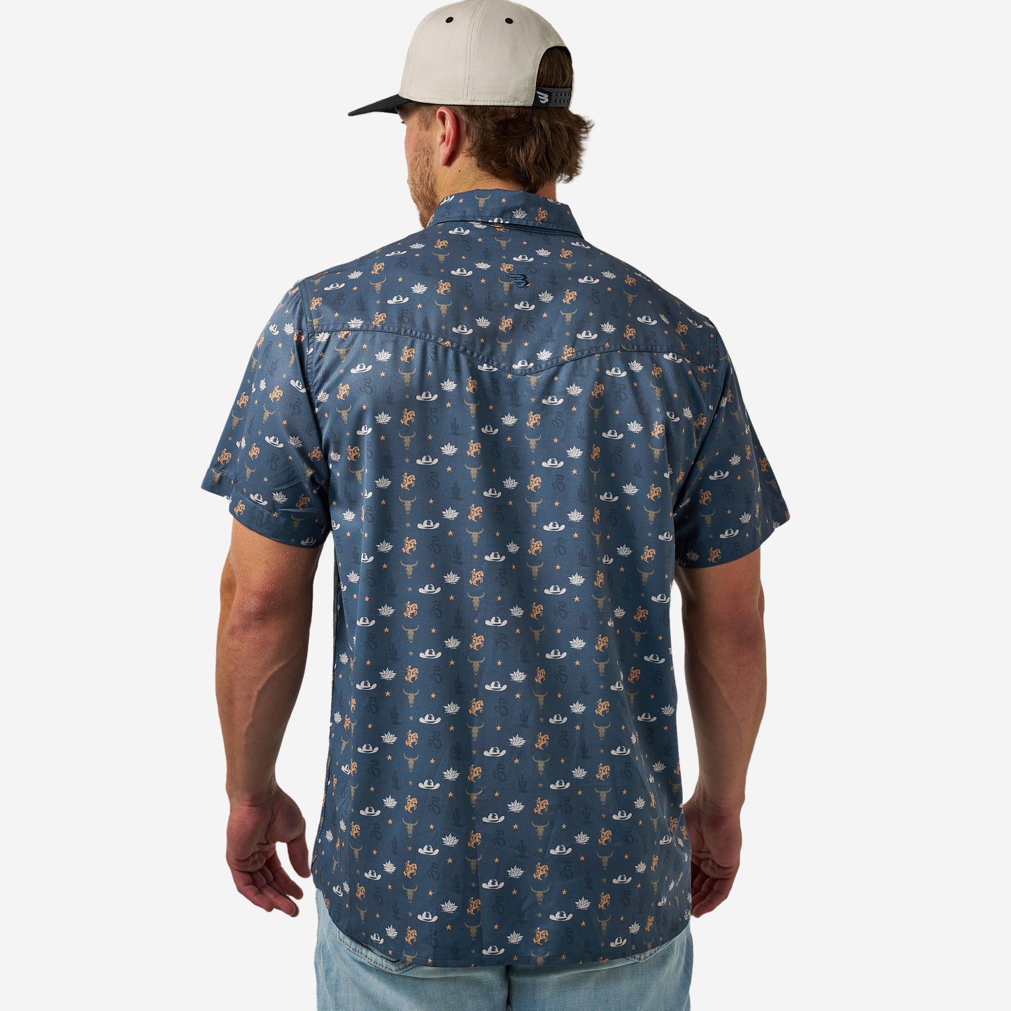 BURLEBO PERFORMANCE WESTERN SHIRT - DESERT NIGHT