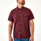 Burlebo Performance Western Shirt - Maroon