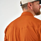 Burlebo Performance Western Shirt - Orange