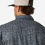 BURLEBO PERFORMANCE WESTERN SHIRT - PAISLEY SPURS
