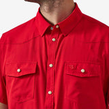 BURLEBO Performance Western Shirt - Red