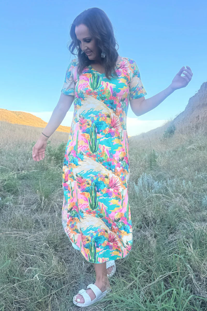 PAINTED DESERT MAXI DRESS