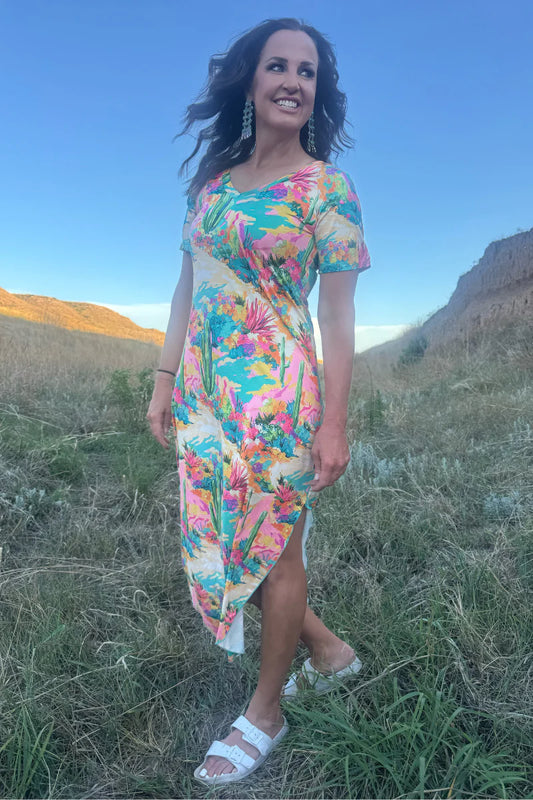 PAINTED DESERT MAXI DRESS