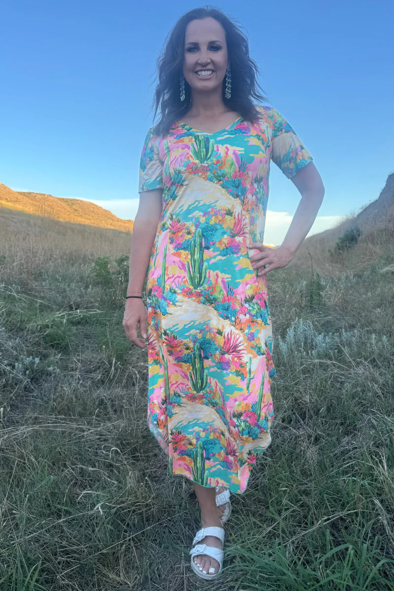PAINTED DESERT MAXI DRESS