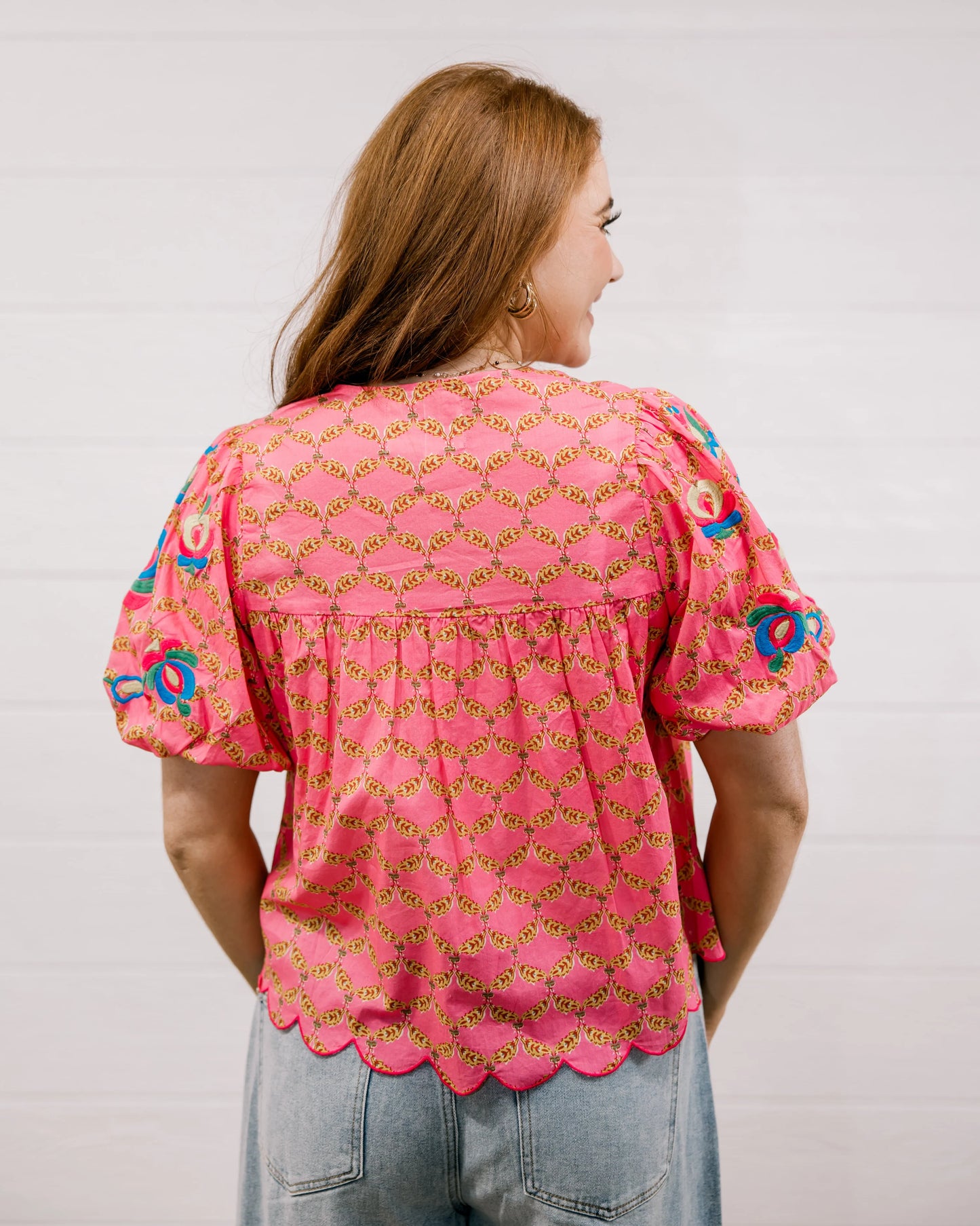 THE POPPIE TOP - PINK MULTI