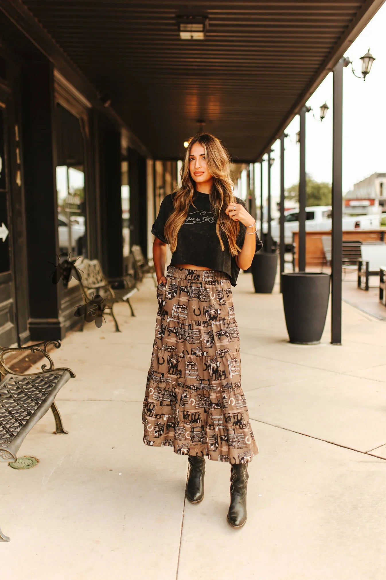 RANCH RAGS MAXI SKIRT