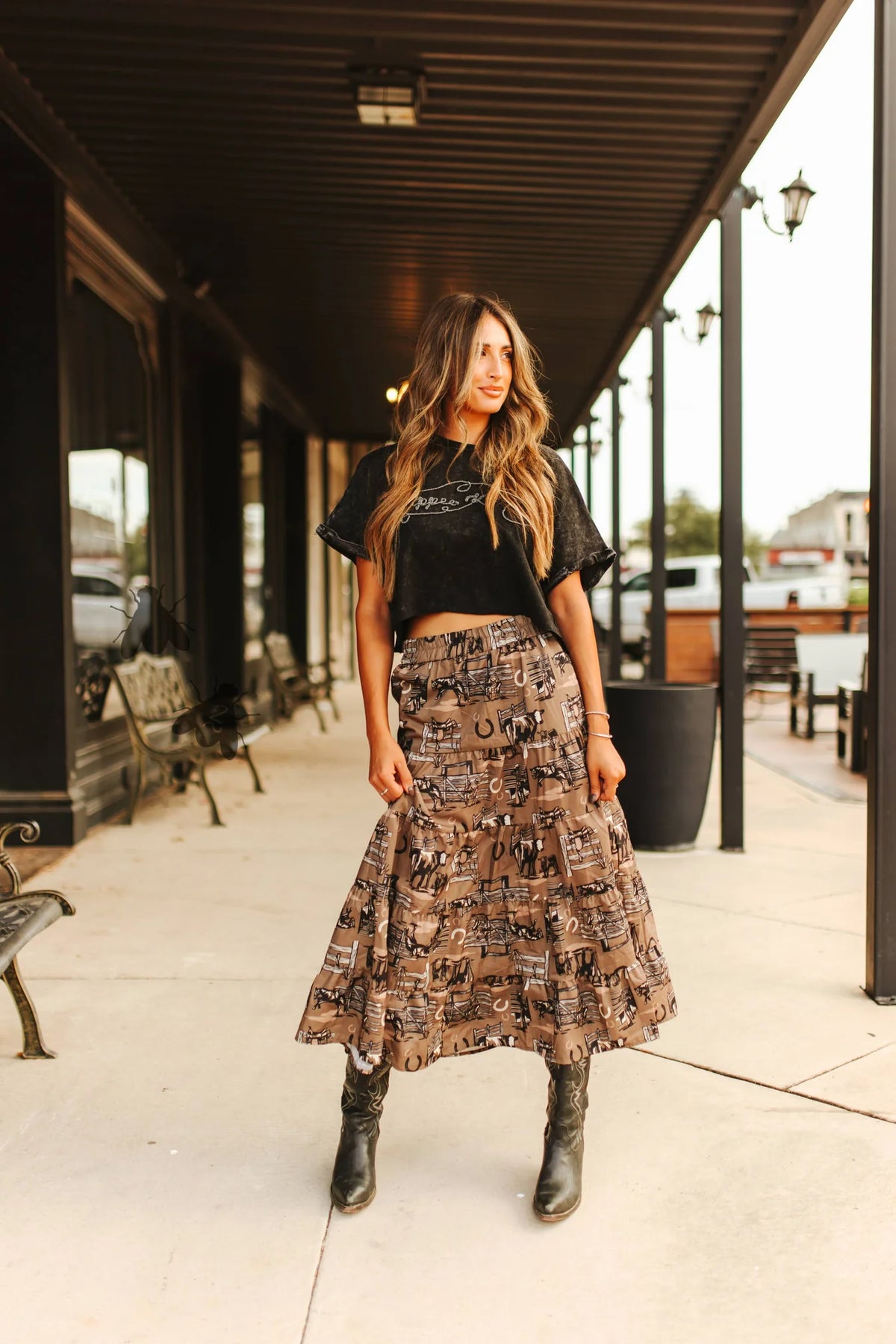 RANCH RAGS MAXI SKIRT