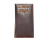 ARIAT RODEO STYLE MENS WALLET PATCH BROWN