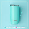 SWIG LIFE Saddle Stitch Cognac Travel Mug 22oz