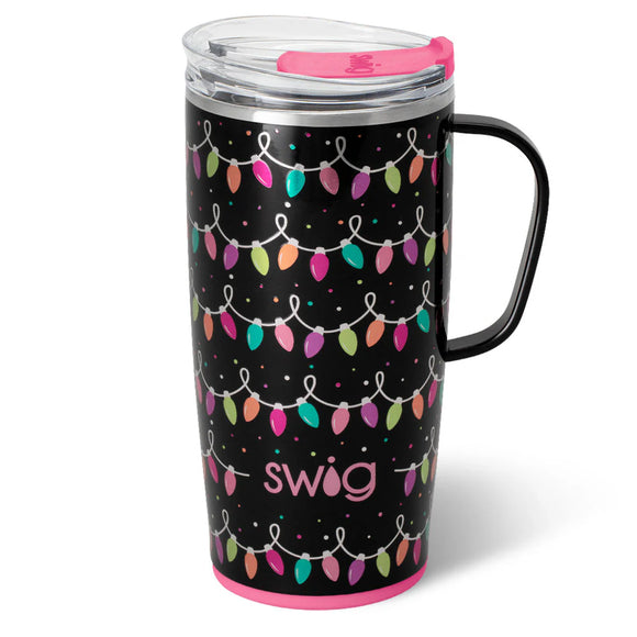 SWIG LIFE TACKY LIGHTS TRAVEL MUG 22oz