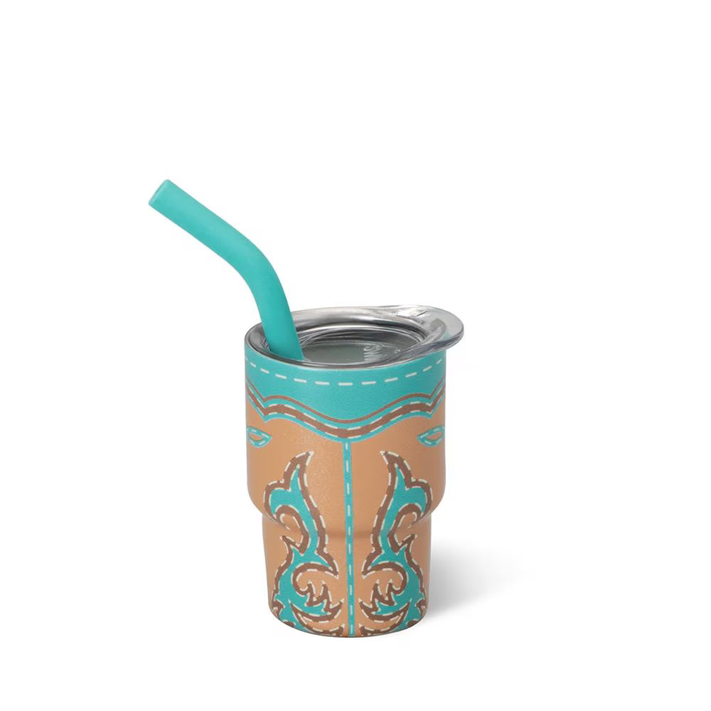 SWIG LIFE Boot Scootin' Turquoise Swig Shot 2oz