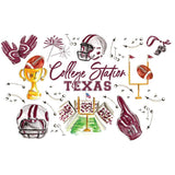 SWIG LIFE Tailgates In College Station Frost Flex Cup 20oz (Set Of 8)