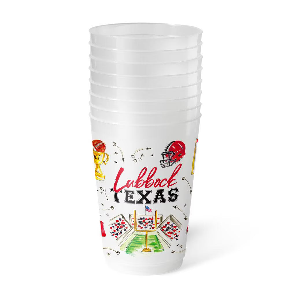 SWIG LIFE Tailgates In Lubbock Frost Flex Cup 20oz (Set Of 8)