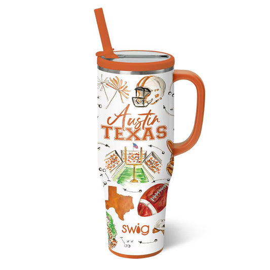 SWIG LIFE Tailgates In Austin Mega Mug 40oz