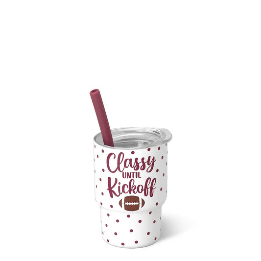 SWIG LIFE CLASSY 'TIL KICKOFF MAROON Swig Shot 2oz