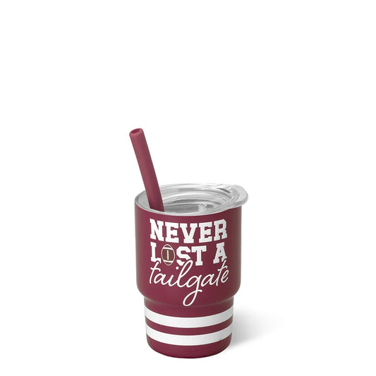 SWIG LIFE NEVER LOST A TAILGATE MAROON Swig Shot 2oz