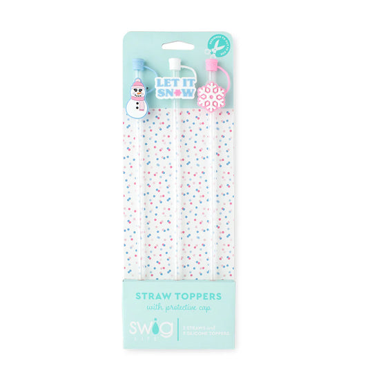 SWIG LIFE MS. FROST Straw Topper Set