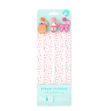 SWIG LIFE Pumpkins And Bows Straw Topper Set