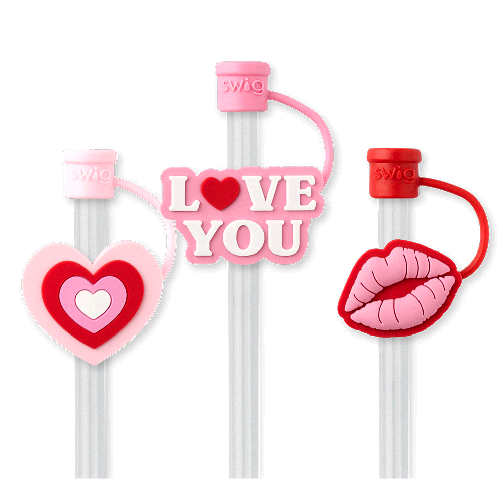 SWIG LIFE SWEETHEARTS Straw Topper Set