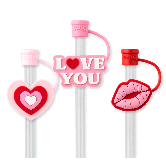 SWIG LIFE SWEETHEARTS Straw Topper Set