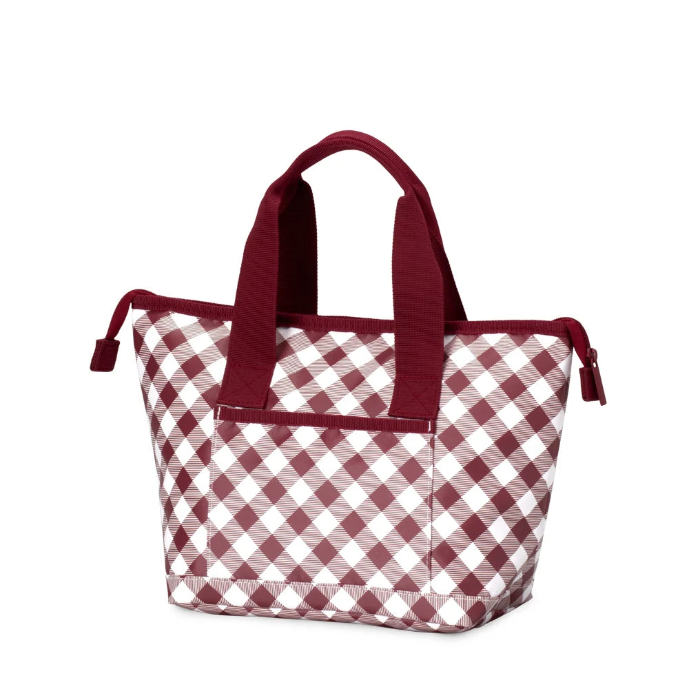 SWIG LIFE GAMEDAY GINGHAM MAROON Lunchi Lunch Bag