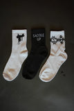 SOCK EM SILLY SOCKS - SADDLE MONO