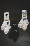 SOCK EM SILLY SOCKS - SADDLE MONO