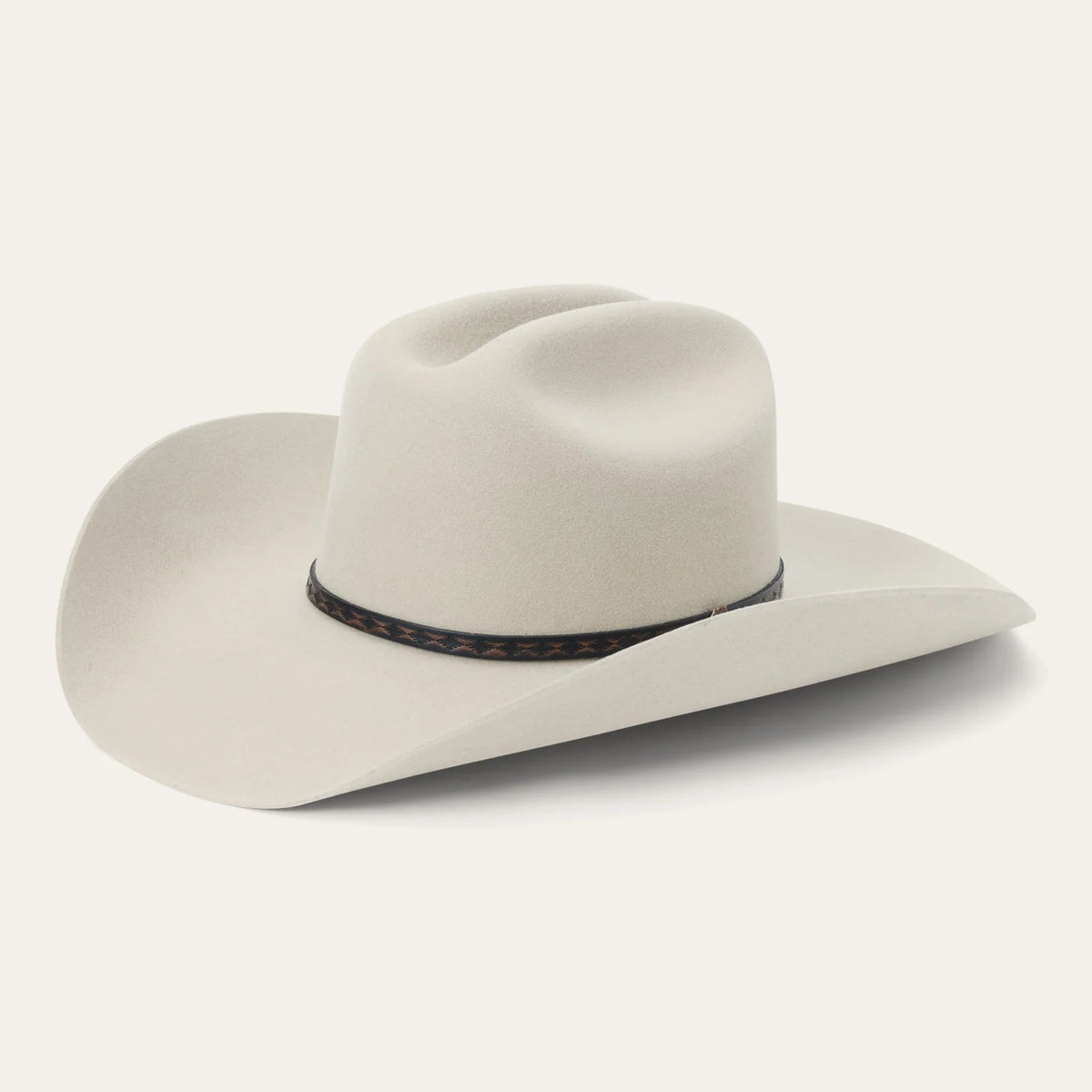 STETSON MEDALIST COWBOY HAT - SILVER GREY