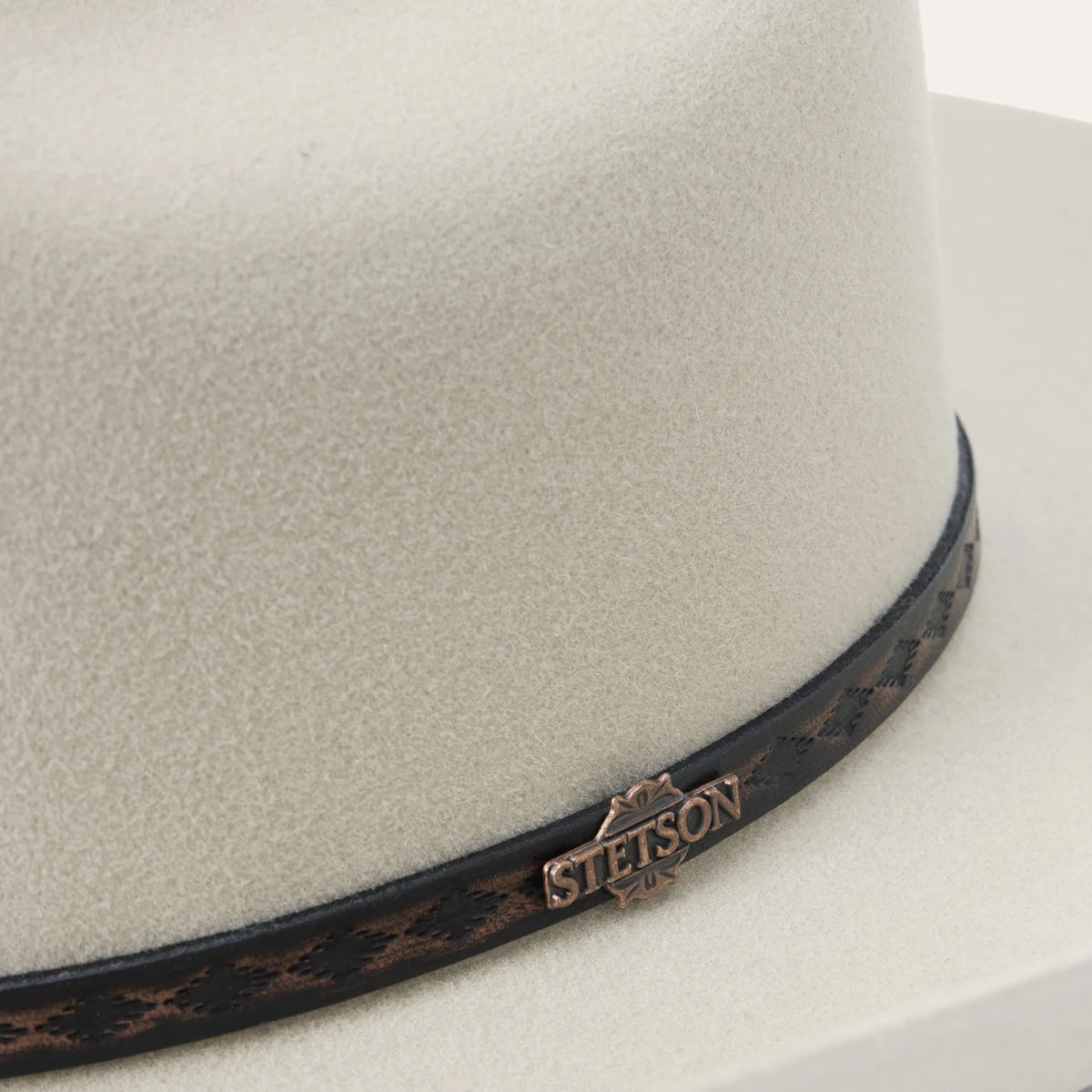 STETSON MEDALIST COWBOY HAT - SILVER GREY