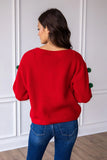 SANTA'S FAVROITE RED KNIT SWEATER