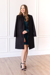 THE PHOEBE COAT IN BLACK