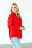 Kathryn Classic Button-Up - Red