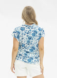 THE NICOLE FLORAL V-NECK TOP