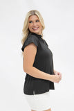 THE NICOLE BLACK V-NECK TOP