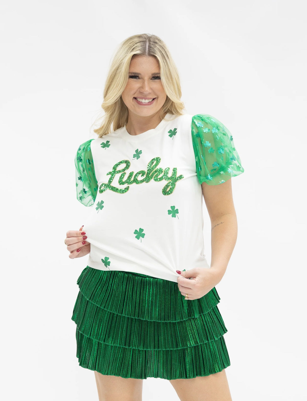 SEQUIN "LUCKY" ON PRINCESS TOP
