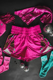 THE ROUNDS ATHLETIC SHORTS - FUSCHIA