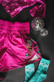 THE ROUNDS ATHLETIC SHORTS - FUSCHIA