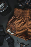 THE ROUNDS ATHLETIC SHORTS - SADDLE