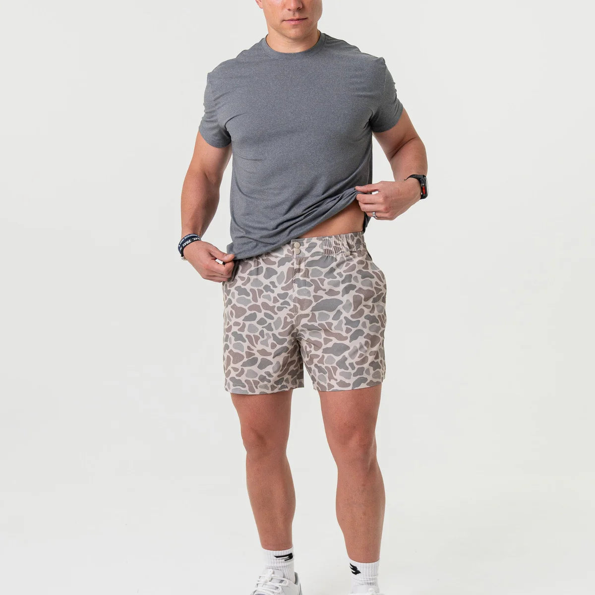 Burlebo Everyday Short - Classic Deer Camo - Grey Pocket