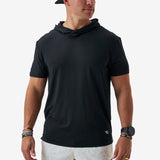 Burlebo Short Sleeve Performance Hoodie - Black