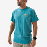 Burlebo Adult Short Sleeve Tee- Bait And Rigs - Cyan