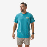 Burlebo Adult Short Sleeve Tee- Bait And Rigs - Cyan