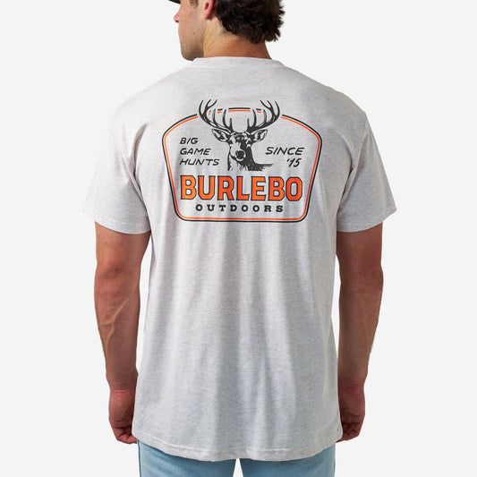 BURLEBO SHORT SLEEVE TEE - BIG GAME HUNTS - OATMEAL