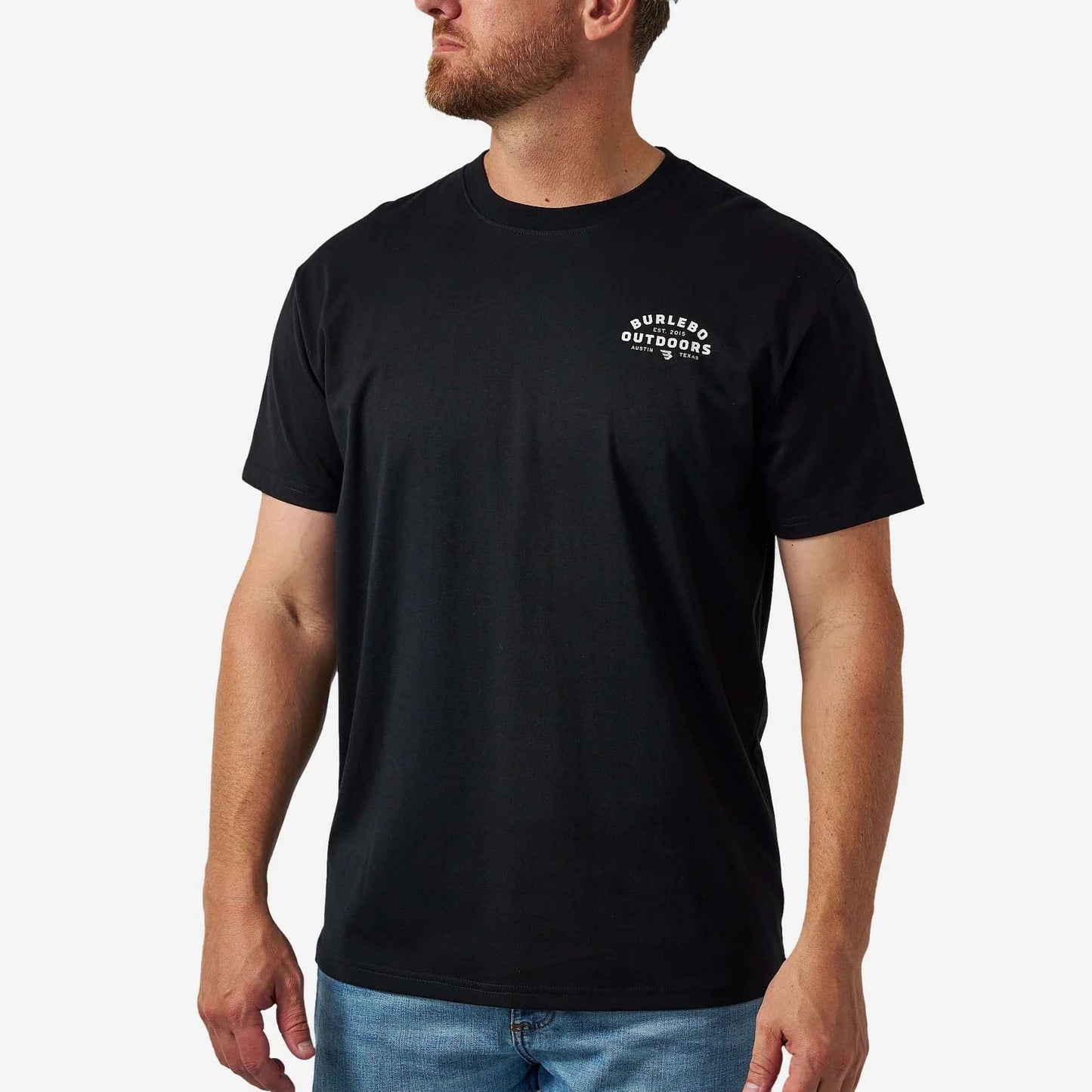 BURLEBO Short Sleeve Tee - BURLEBO Outdoors Logo - Black