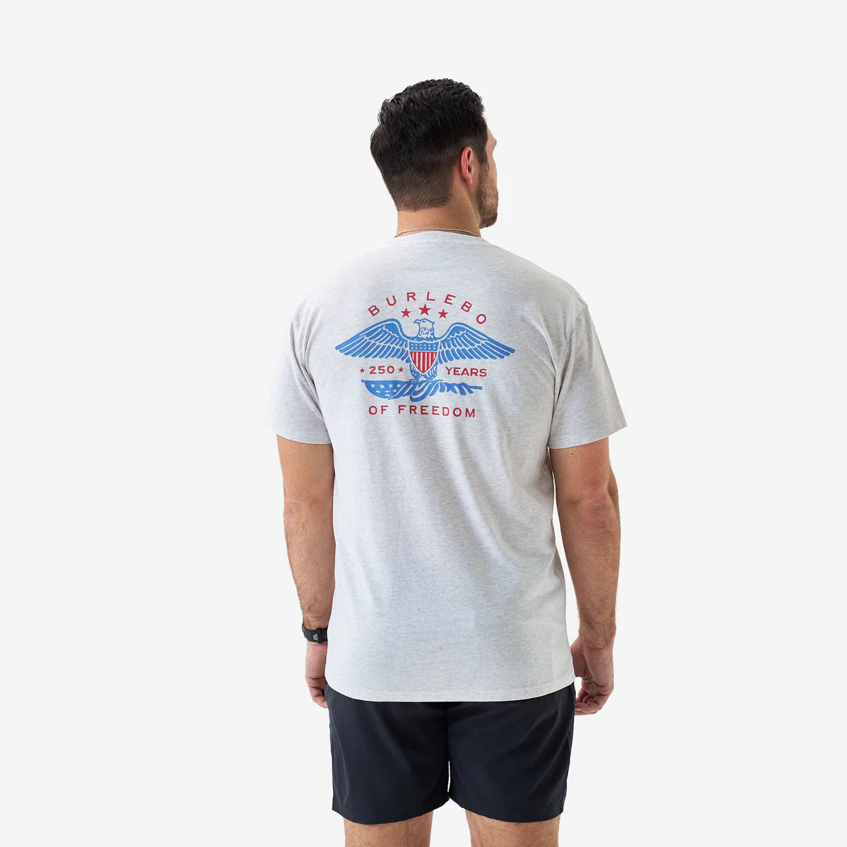 Burlebo Adult Short Sleeve Tee - EAGLE OUTDOORS - HEATHER OATMEAL