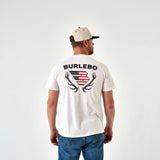 Burlebo Short Sleeve Tee - Elk Horn Logo - Oatmeal