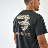 Burlebo Flying B Deer Camo Logo - Heather Black
