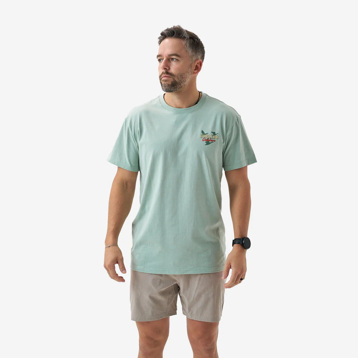 Burlebo Adult Short Sleeve Tee - FIELD COMPANION - HEATHER SAGE