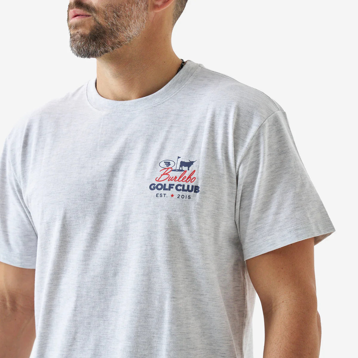 Burlebo Adult Short Sleeve Tee - BURLEBO GOLF CLUB - HEATHER ASH GREY